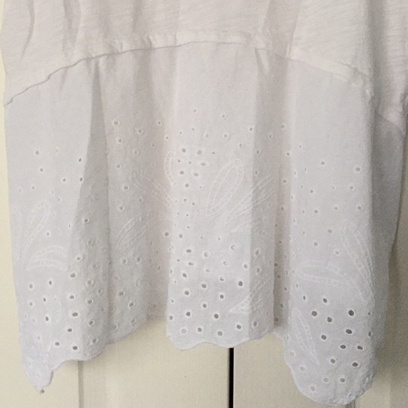 Donated - Adorable white tank with lace detail by - Picture 6 of 6